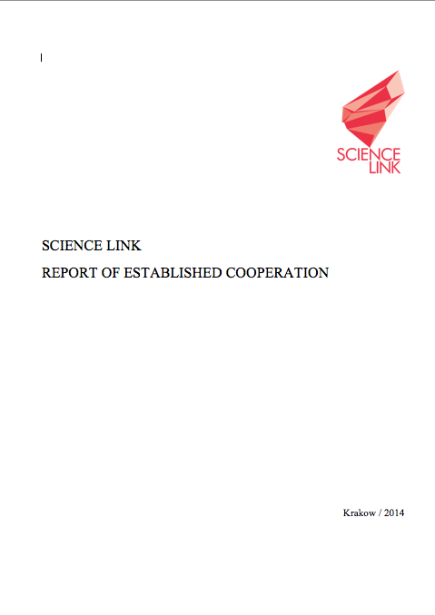 Science Link - Report of Established Cooperation